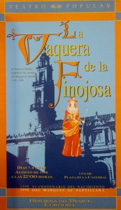 CARTEL LA VAQUERA DE LA FINOJOSA 1998