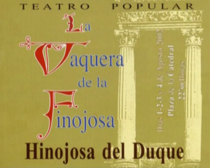 CARTEL LA VAQUERA DE LA FINOJOSA 2002